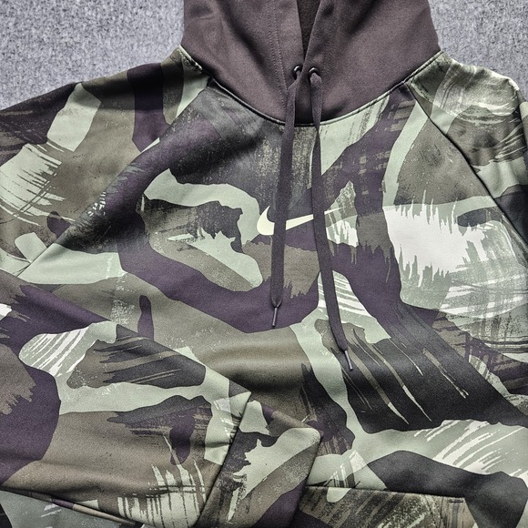 Nike Mens Therma-FIT Cascade Brushstroke Camo Hoodie M DQ6949-220 - Picture 1 of 12